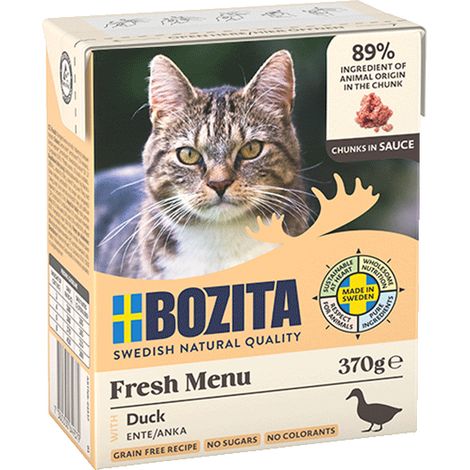 BOZITA Morceaux en sauce au canard 370g