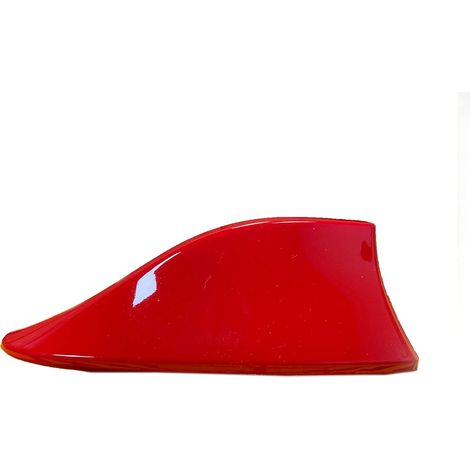 Antenne aileron de requin en plastique ABS, compatible avec la plupart des voitures - Rouge