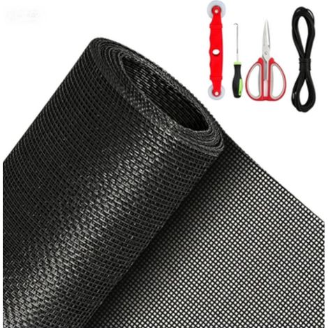 Moustiquaire anti-insectes en fibre de verre 100x300 cm, découpable sur mesure, idéale pour piscines et balcons, protection efficace contre les nuisibles (1/5)