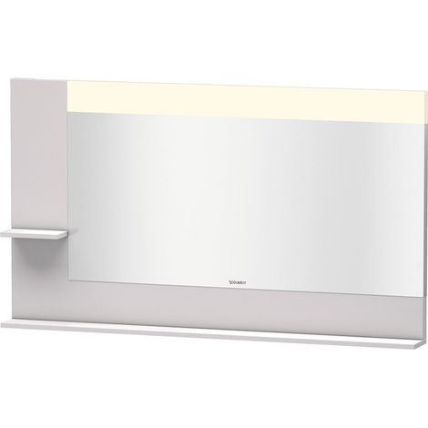 Miroir DuravitVERO 142x1400x800m avec éclairage satin blanc lilas