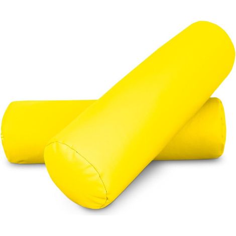 Coussin cylindrique 50x15 Jaune PACK 2 UNITÉS 50x15 Jaune
