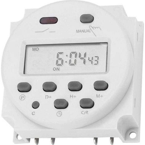 Mini CN101A Großformatiger digitaler Mikrocomputer-Leistungsschalter mit LCD-Anzeige, hoher Präzision, 12 V DC, störungsfrei (1/4)