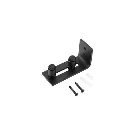 Guide de plancher pour porte coulissante – Rail en acier au carbone noir – Dimensions 120x65mm – Installation facile avec matériel inclus (1/5)