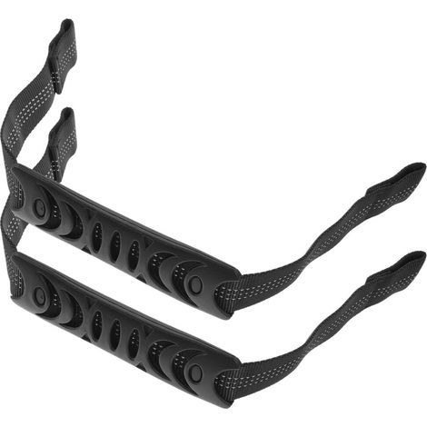 10 asideros de nailon negro para pasajeros, diseñados para personas mayores.