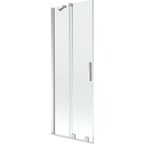 Mexen Velar 2-Flügel-Badewannenwand Regulierbare 70 x 150 cm, transparent, chrom - 896-070-000-01-01 (1/5)
