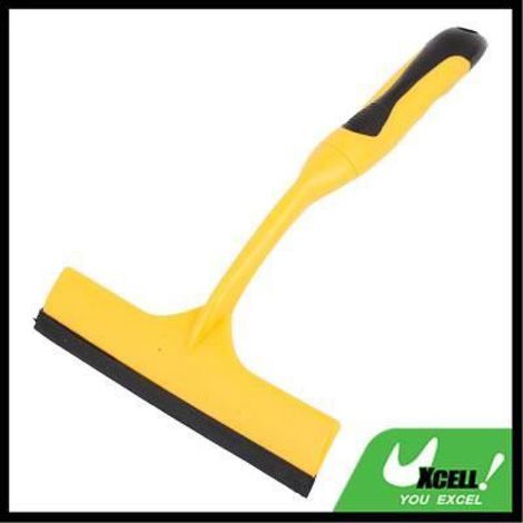 Grattoir Glace Voiture - Jaune - Outil Nettoyage Plastique Caoutchouc - 25.5 x 16 x 3cm (1/2)