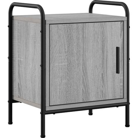 Bedside Cabinet Grey Sonoma 40 x 30 x 50 cm Engineered Wood vidaXL (1/5)
