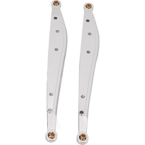 2 bras de suspension arrière en alliage d'aluminium haute résistance pour Axial RBX10 (voiture RC 1/10), couleur argent. (1/5)