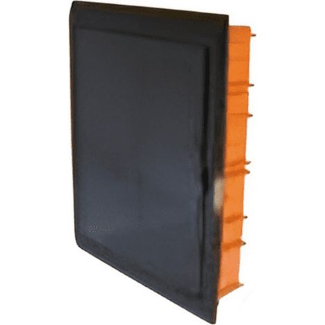 Tableau d'encastrement 36 modules avec cadre noir et porte fumée 315x365x80mm IP40 FAEG - FG14736