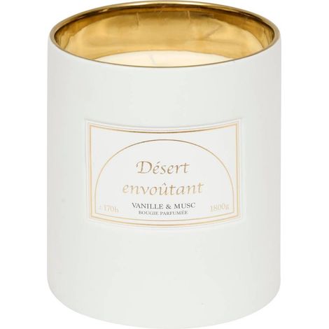 Bougie Parfumée en Céramique "Lucia" 1800g Vanille & Musc