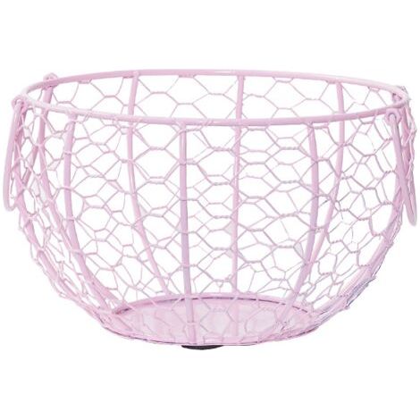 Panier de rangement en métal pour œufs de cuisine(rose) (1/5)