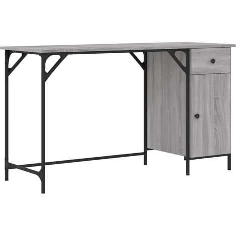 Maison Exclusive - Computertisch Grau Sonoma 131x48x75 cm Holzwer