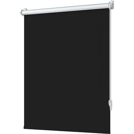 Enrouleur Occultant sans Perçage, Noir, 45l x 130L cm (1/5)