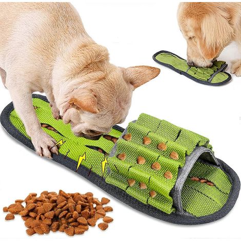 Tapis de fouille pour chiens en forme de pantoufles, jouet de fouille pour chiens contre l'ennui, jouet d'entraînement olfactif avec fonction couineuse pour stimuler la curiosité et la recherche de no (1/5)