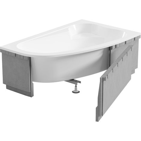 Mexen X-ST estructura de poliestireno LED para bañera de esquina 240 cm, blanco - 55022-01 (1/3)