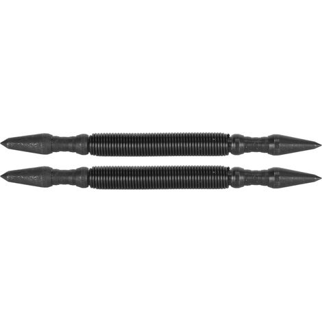 Jeu de 2 poinçons double tête en acier haute carbone, sans marteau, ensemble de 2 pièces pour clous, outil multifonction de frappe à ressort, réglage de clous, usage professionnel. (1/5)