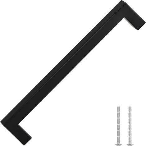 Möbelgriffe 5 Stk. Schwarz 192 mm Edelstahl vidaXL (1/4)
