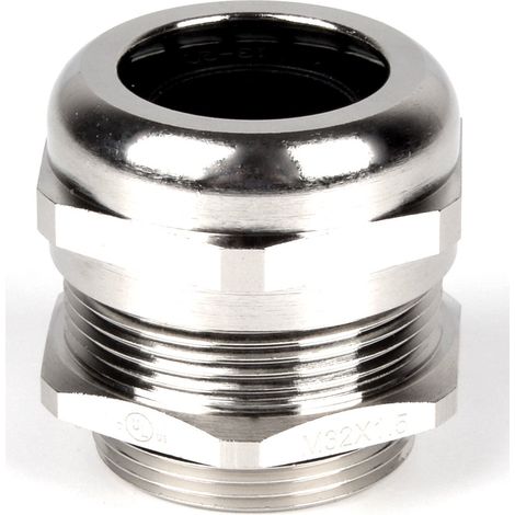 Presse-étoupe PG16 en Laiton nickelé pour câble de 10mm à 14mm, avec contre-écrous, IP68 ( Prix pour Sachet de 5 )