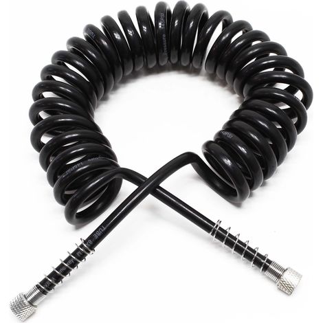 Airbrush Spiralschlauch 2x G 9,51 mm (1/8") Innengewinde 3 m Druckluftschlauch