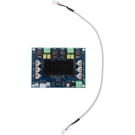 Convient pour les projets de bricolage : carte d'amplificateur audio numérique stéréo double canal haute puissance TPA3116D2 (module d'amplificateur 2 x 120 W).