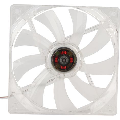 Ventilateur lumineux transparent USB de 12 cm
