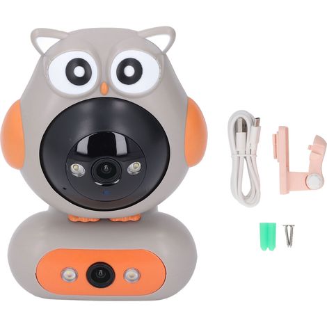 Caméra de sécurité domestique 2.4G 1080P, double objectif, conversation bidirectionnelle, vue panoramique à 360 degrés, prise en charge de l'application téléphonique WiFi pour Android (1/5)