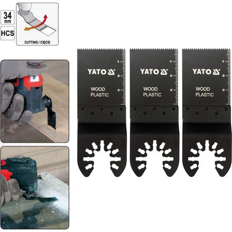 34-mm-Tauchsägeblatt für HCS-Multitool, 3-teilig - YT-34685 (1/3)