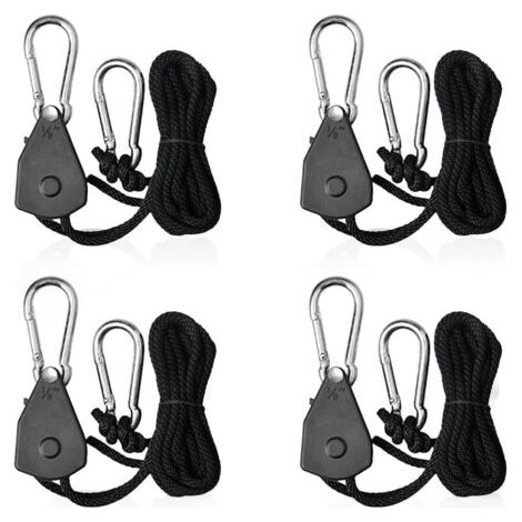 Stück verstellbare Ratschenseilgurte mit 1/8-Zoll-Hakenspanner, Ratschenseile für Sonnensegel zur Befestigung von Lichtern oder Pflanzen (1/5)