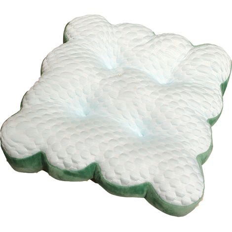Coussin Tatami Carré en Soie Glacée pour Siège Auto Bureau Maison Pêche, Dossier Cookie, Rehausseur Dino (1/5)