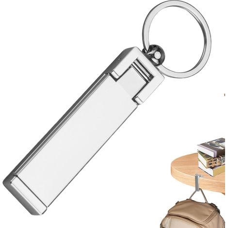 Handtaschen-Aufhänger für Tisch, Taschen-Aufhänger für Tisch,Klappbarer Tischhaken, Schreibtisch-Geldbörsenhalter, rutschfest Multifunktionaler Schlüsselanhänger-Rucksackhaken (1/5)