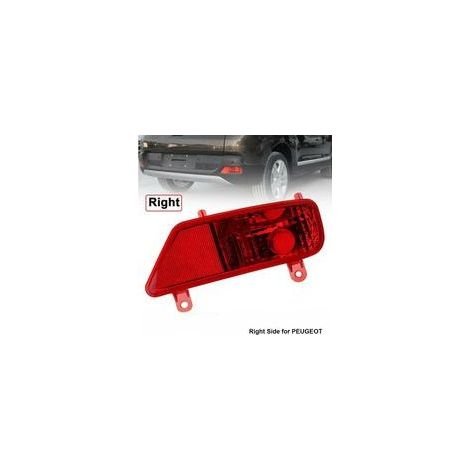 Remplacement de Feu Antibrouillard Arrière de Voiture pour 3008 5008 2009 2016, Accessoires de Voiture de Montage de Feu Antibrouillard Arrière Rouge, Remplace Le Feu Antibrouillard (droite) (1/4)