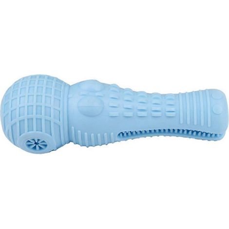 Jouet pour chien en forme de crocodile à mâcher, brosse à dents électrique bleue (1/5)
