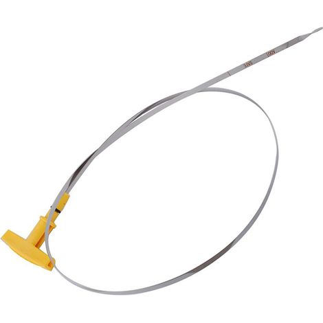 Jauge d'huile moteur en acier inoxydable compatible avec les Dodge Ram 1500/2500 (1997-2002), référence 53020928 (1/4)