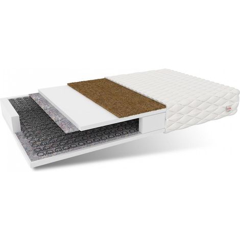 Matratze 180x200 Bonell Federkernmatratze SIENA 16 cm H3 H4 Kokos Polyurethanschaum JERSEY