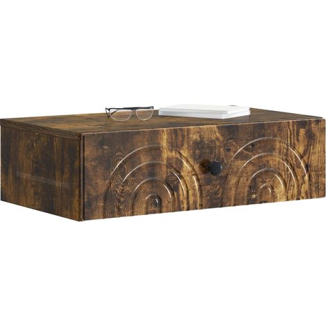 Maison Exclusive - Tavolino da Parete Laterale Rovere Fumo 59 x 34,5 x 17 cm