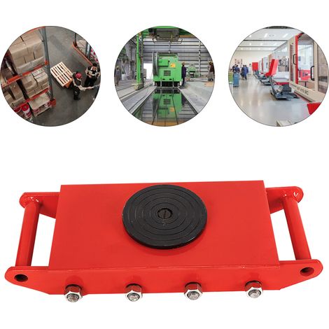 Ruedas giratorias de 12 toneladas para transporte, rotación de 360 ​​grados, ruedas industriales, rodillos de alta resistencia, 8 ruedas
