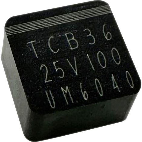 TRU COMPONENTS  Elektrolyt-Kondensator SMD 0603  100 µF 25 V 20 % (L x B x H) 6.5 x 6.5 x 3.0 mm 1 S