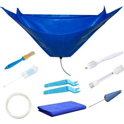Reinigungsbeutel-Set für Klimaanlagen – Wasserdichter Beutel mit Ablaufventil und Stützplatten, kompatibel mit wandmontierten Klimaanlagen (1/5)