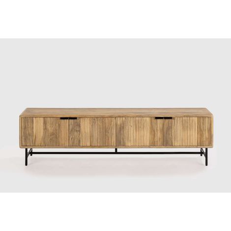 Mueble televisión 4 puertas modelo Michel acabado madera de mango, 190cm(ancho) 50cm(alto) 40cm (largo) (1/5)