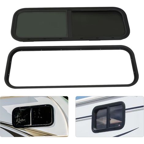 Rechteckig Caravan Fenêtre coulissante en aluminium 900x300 Campervan Motorhome RV Horse