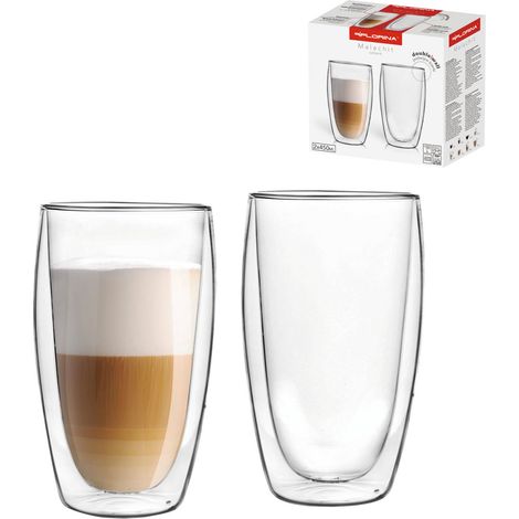 Florina Malachit-Thermosgläser, 2 Stück, 450 ml