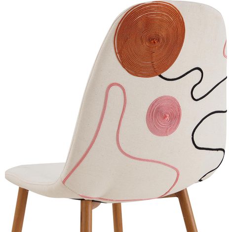 Chaise pieds metal imitation bois 50x86x44 cm (1/5)