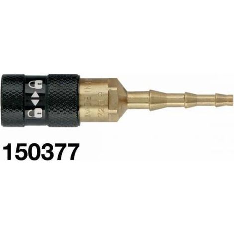 Raccord rapide femelle pour gaz neutre – Compatible argon – Diamètre intérieur 4 à 6 mm – Installation facile avec colliers – Le Lorrain