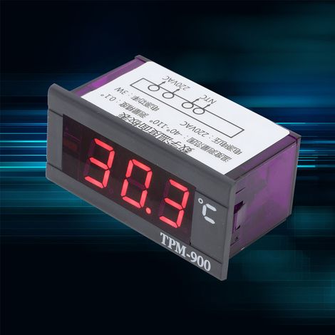 Mini thermomètre numérique LCD avec indicateur de température -40℃ - +110℃ (1/5)