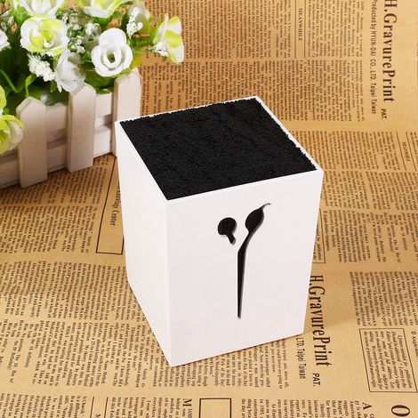 Tondeuse à cheveux pratique, porte-ciseaux et boîte de rangement (blanche) (1/5)
