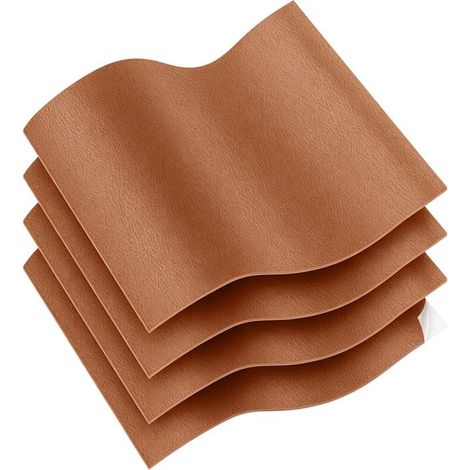 Patchs, autocollants et kits de réparation pour similicuir adaptés aux canapés, sièges auto, vêtements, sacs et meubles. Marron clair - 138 cm x 50 cm