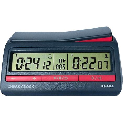 Horloge d'échecs chinois / Go / Jeux de dames Minuteur de jeu Horloge numérique pour échecs Plateau de jeu C (1/5)