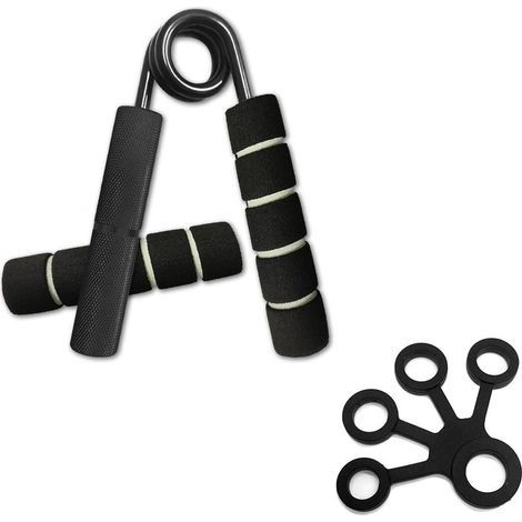 1pcs Grip Strength Enhancer (200lbs) avec Grip Cover, avec 1 pièce d'exercice silicone doigts, l'avant-bras,entraînement force poignet, l'entraînement musculaire rééducation, renforcement muscul (1/5)
