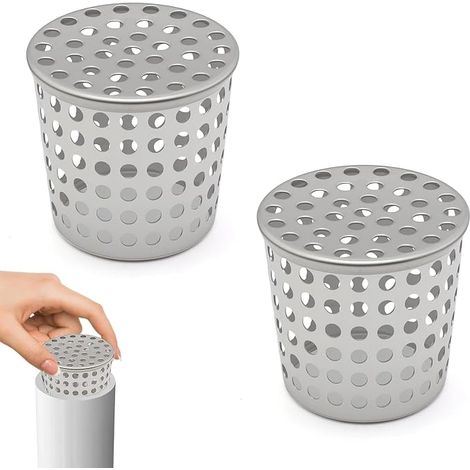2 x Gutter Toad, 52-65 mm Stainless Steel Leaf Gutter Filter, 5 mm Hole Diameter for Patio, Garden, Garage (1/5)