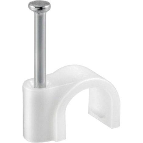 FISSACAVI PVC C/CHIODO  6 MM CONF. 80 PZ Q.TA 6